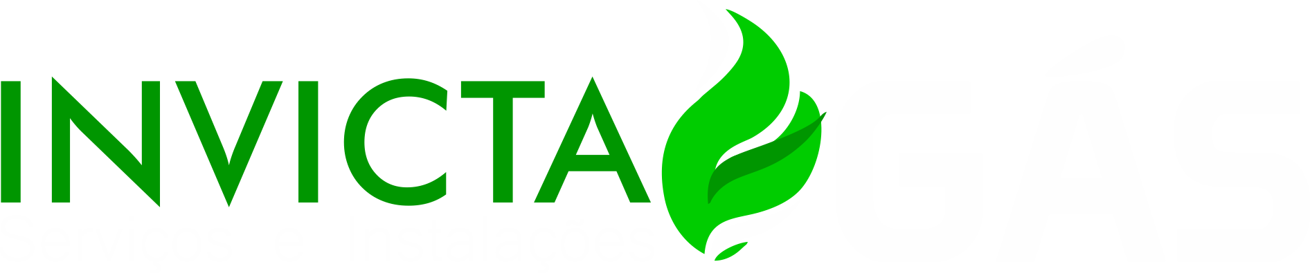 logo original invicta gas branco